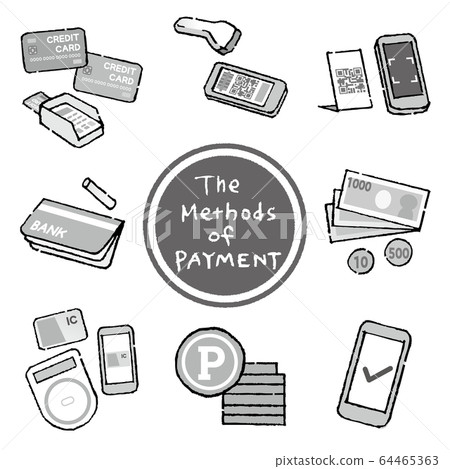 Type of payment monochrome 64465363