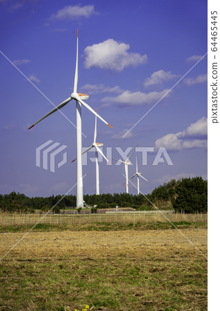 鳥取縣東北伯庫郡北大町風力發電風力發電機 64465445