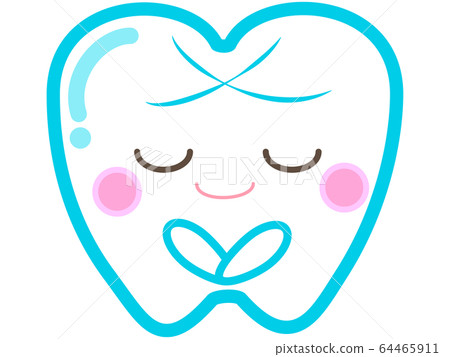 Blue teeth bowing Blue teeth bowing 64465911