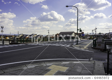 鳥取縣北伯郡北榮町由良柯南大橋的城市景觀 64465972