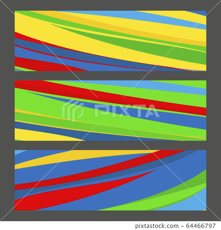 Set banners in colors of Brazil flag. Vector color concept Set banners in colors of Brazil flag. Vector color concept 64466797