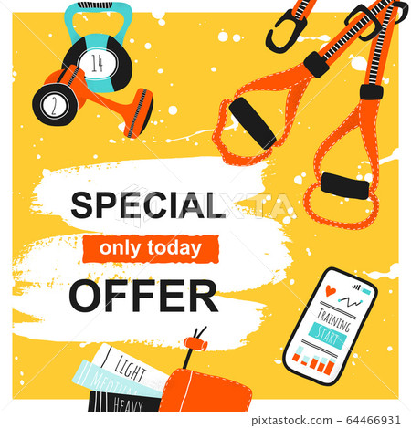 Template card with Special offer Template card with Special offer 64466931