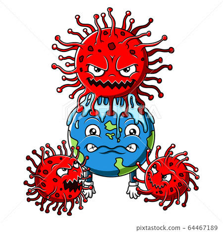 Corona Virus Attacking The Planet Earth 64467189