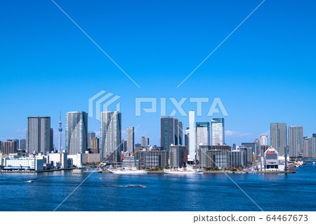 日本的東京城市景觀@奧運村景觀等= 2020年3月20日（火炬到達日本） 64467673