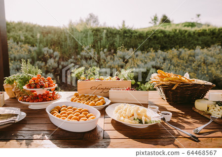 vegetarian appetizer food summer table italian 64468567