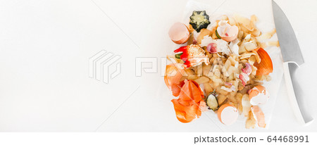 Organic cooking food waste ready to composting Organic cooking food waste ready to composting 64468991