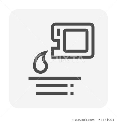 water chemical icon water chemical icon 64471003