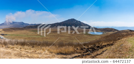 Mt. Aso, the most beautiful caldera in the world Japan's best caldera Japan Mt. Aso, the most beautiful caldera in the world Japan's best caldera Japan 64472137