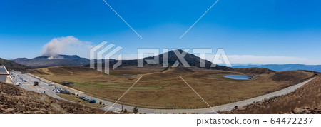 Mt. Aso Kusasenri No Yaki Seasonal Scenery Japan Seasonal scenery of wildfire Mt. Aso Kusasenri No Yaki Seasonal Scenery Japan Seasonal scenery of wildfire 64472237