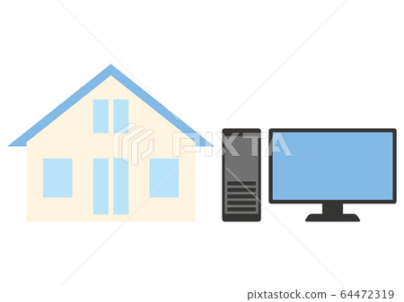 Illustration of remote work Illustration of remote work 64472319