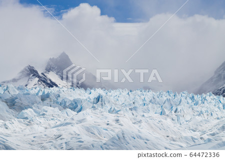 Walking on Perito Moreno glacier Patagonia, 64472336
