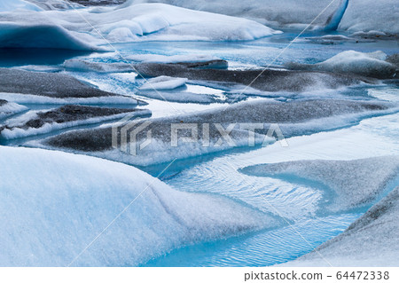 Perito Moreno glacier ice formations detail view 64472338