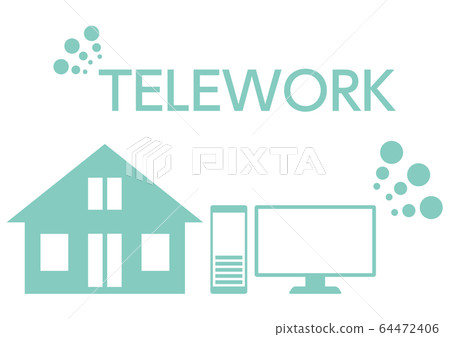 Illustration of telework Illustration of telework 64472406