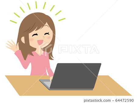 A laptop for remote work women 64472590