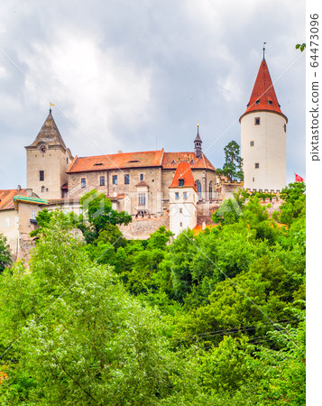 Krivoklat Castle. Medieval royal castle in Central Bohemia, Czech Republic 64473096