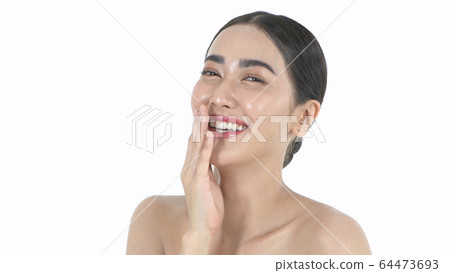 Beauty concept. Beautiful girls are feeling happy Beauty concept. Beautiful girls are feeling happy 64473693