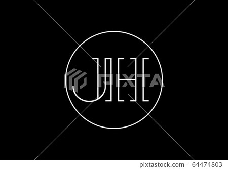 Initial Monogram Letter J H Logo Design Vector Template. JH Letter Logo Design Initial Monogram Letter J H Logo Design Vector Template. JH Letter Logo Design 64474803