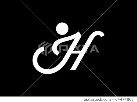 Initial Monogram Letter J H Logo Design Vector Template. JH Letter Logo Design Initial Monogram Letter J H Logo Design Vector Template. JH Letter Logo Design 64474805