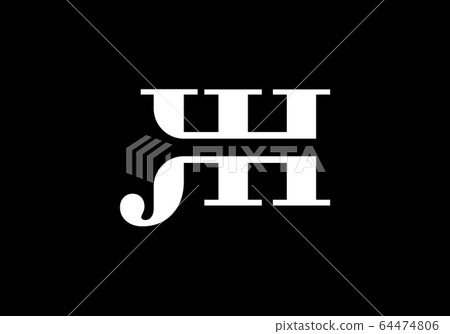 Initial Monogram Letter J H Logo Design Vector Template. JH Letter Logo Design Initial Monogram Letter J H Logo Design Vector Template. JH Letter Logo Design 64474806
