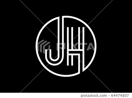 Initial Monogram Letter J H Logo Design Vector Template. JH Letter Logo Design Initial Monogram Letter J H Logo Design Vector Template. JH Letter Logo Design 64474807