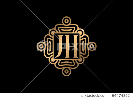 Initial Monogram Letter J H Logo Design Vector Template. JH Letter Logo Design Initial Monogram Letter J H Logo Design Vector Template. JH Letter Logo Design 64474832