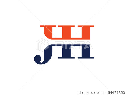 Initial Monogram Letter J H Logo Design Vector Template. JH Letter Logo Design 64474860