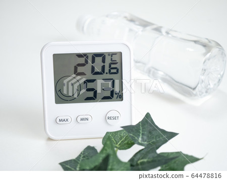 Thermo-hygrometer water infection prevention 64478816
