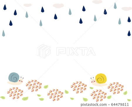 Hydrangea rain 64479811