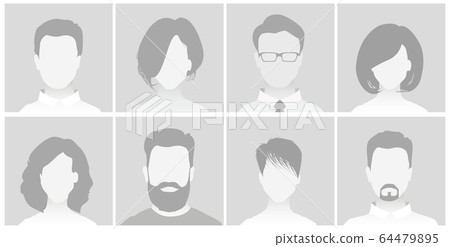 Default Placeholder Avatar Profile on Gray 64479895