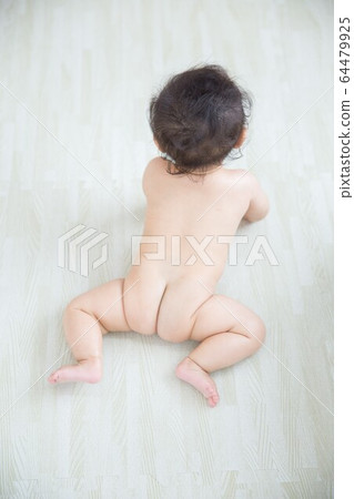 A naked baby A naked baby 64479925
