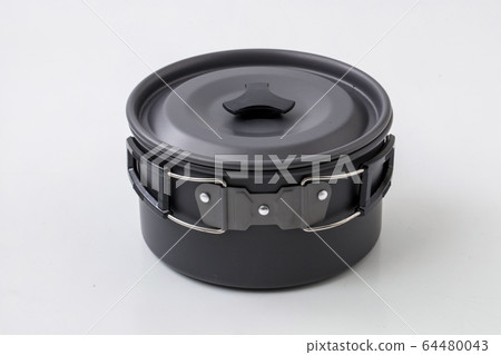 Pan for emergency disaster IH on white background Pan for emergency disaster IH on white background 64480043