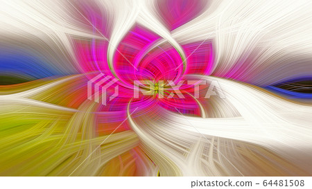 Creative abstract background. Red and white mixed acrylic paints 64481508