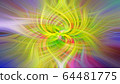 Green, yellow and pink background 64481775