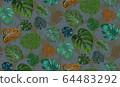 Printed fabric pattern design 64483292