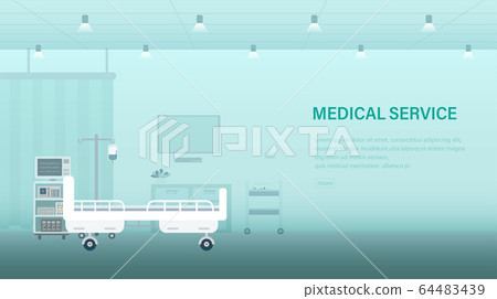 Medical banner with medical service concept 64483439