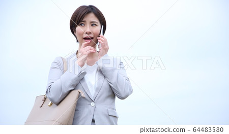 Smartphone and woman image 64483580