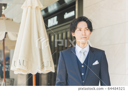 年輕男子肖像正式婚禮 年輕男子肖像正式婚禮 64484321