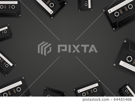 Retro audio cassettes black wallpaper. Social Retro audio cassettes black wallpaper. Social 64485466