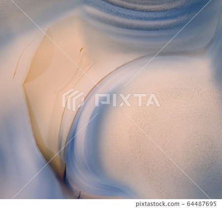 Close Up Of The Pattern In An Agate Stone 64487695