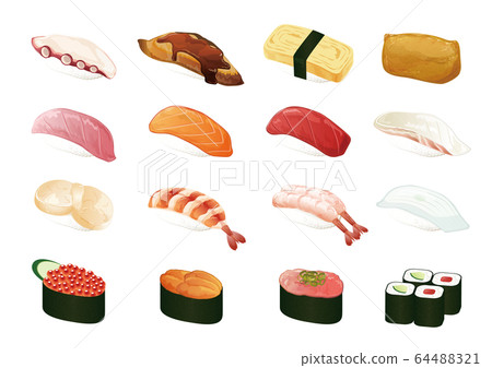 Sushi illustration 64488321