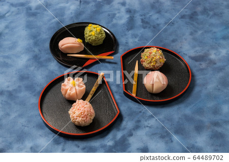 Japanese confectionery Japanese culture Japanese sweets for tea Japanese confectionery Japanese culture Japanese sweets for tea 64489702