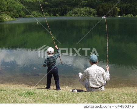 Family fishing Family fishing 64490379