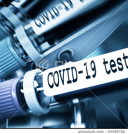 Coronaviruses research, conceptual illustration. Negative COVID-19 test and laboratory sample of blood tasting for diagnosis new Corona virus infection. 3D Coronaviruses research, conceptual illustration. Negative COVID-19 test and laboratory sample of blood tasting for diagnosis new Corona virus infection. 3D 64490786