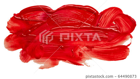 oil paint abstract red cloud pattern. acrylic oil paint abstract red cloud pattern. acrylic 64490873