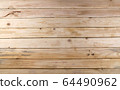 Brown wood plank. Old wood texture background. 64490962