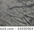 Grey cloth with feathers background. 64490964