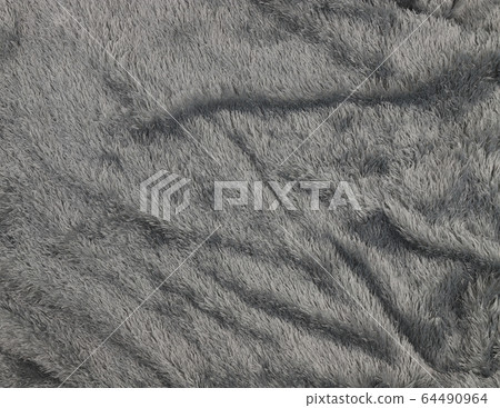 Grey cloth with feathers background. 64490964