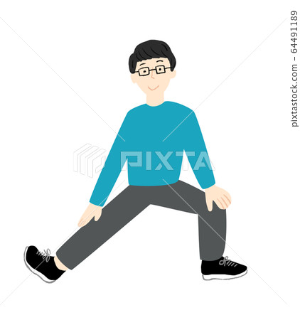 Men doing gymnastics Men doing gymnastics 64491189
