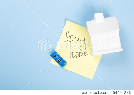Concept of self-isolation and quarantine. Stay at Concept of self-isolation and quarantine. Stay at 64491288