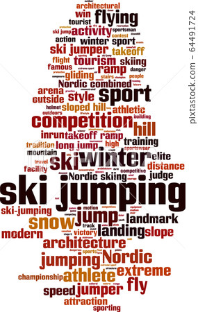 Ski jumping word cloud Ski jumping word cloud 64491724